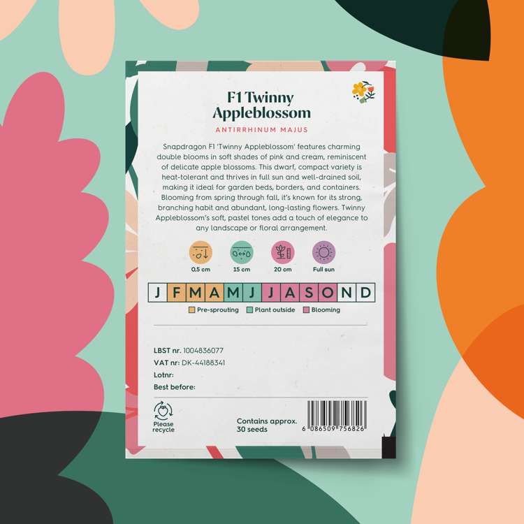 Lejongap 'F1 Twinny Appleblossom' (frö)